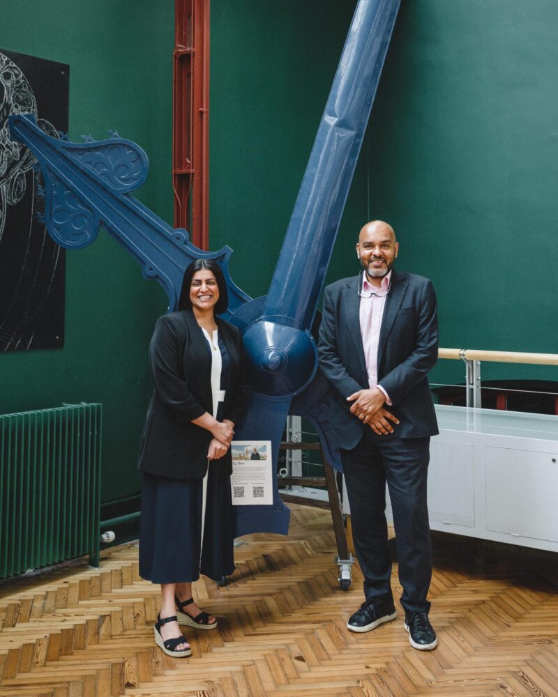 Shabana with BCU Vice-Chancellor Professor David Mba.
